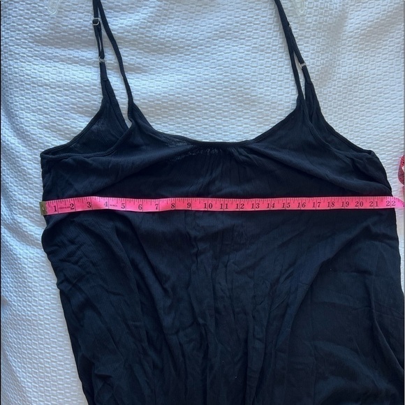 Elan Cover-Up Slip Sleeveless Scoop Neck Mini Dress Black Size L - Picture 12 of 15